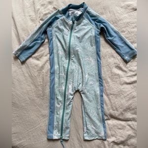 Caden Lane LONG SLEEVE RASH GUARD SWIM ROMPER FULL LENGTH | MAKIN' WAVES